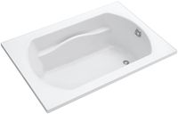 STERLING, a KOHLER Company 71281100-0 Lawson Vikrell 60-In Alcove Bathtub with Reversible Drain, White