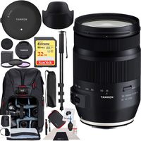 Tamron 35-150mm F/2.8-4 Di VC OSD Full Frame Zoom Lens Model A043 for Nikon F Mount DSLR Cameras Premium Accessory Set TAP-in Console Deco Gear Backpack + Filter Kit + Monopod Bundle
