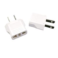 Unidapt EU Europe to US Usa Travel Plug Adapter Power Converter AC (Pack of 2)