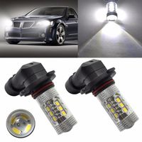 Ecosin Fashion 2pc 9006 HB4 2323 SMD 80W LED High Power 6000K Fog/Driving lights Bulbs White