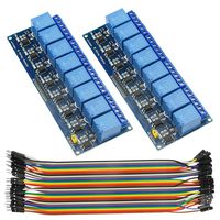 WMYCONGCONG 2 PCS 12V 8 Channel Relay Module Optocoupler Low Level Trigger Expansion Board for Arduino UNO R3 MEGA 2560 1280 DSP ARM PIC AVR STM32 Raspberry Pi (12V 8 Channel)