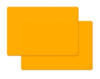 gasare, Extra Large, Extra Thick, Silicone Mats, Countertop Protector, Kitchen Counter Mat, Heat Resistant, Washable, Non Slip, 25 x 17 Inches x 1.4 mm, Set of 2, Orange