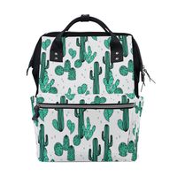 Diaper Bags Backpack Mummy Backpack with Parede Cactus Print Travel Laptop Daypack
