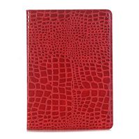 TechCode 9.7 inch iPad Pro Case Cover, Folio Stand Cover Premium PU Leather Smart Flip Book Case Auto Sleep Wake Protective Cover for iPad Pro 9.7 Inch 2016 A1673/A1674/A1675 Tablet-Red