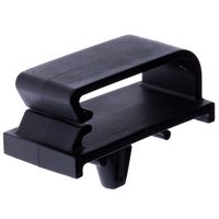 Panduit BECP75H25-L20 Bevel Entry Clip, Nylon 6.6, Indoors Environment, Push Barb Mounting Method, Black, 0.75" Max Bundle Diameter, 1.35" Height, 0.73" Width, 1.47" Length (Pack of 50)