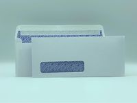 Cashier Depot #10 Business Envelope, Peel & Seal, Left Window, Security-Tinted, White (100)