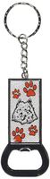 Graphics and More Ring Bottlecap Opener Key Chain, American Eskimo Dog of Distinction (KK1618)