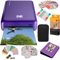 Kodak Mini2 Instant Photo Printer (Purple) Gift Bundle + Paper (20 Sheets) + Deluxe Case + 7 Fun Sticker Sets + Twin Tip Markers + Photo Album + Hanging Frames