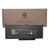 JIAZIJIA F3YGT Laptop Battery Replacement for Dell Latitude 7280 7290 7380 7390 7480 7490 E7280 E7290 E7380 E7390 E7480 E7490 Series DM3WC 0DM3WC Black 7.6V 60Wh 7500mAh 4-Cell