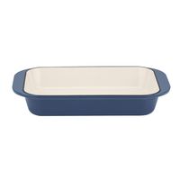 Cuisinart CI1136-24BG Cast Iron Roasting/Lasagna Pan, 14", Enameled Provencial Blue