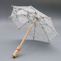WSSROGY 12'' Mini Lace Umbrella Wedding Party Decoration for Romantic Bridal Photograph