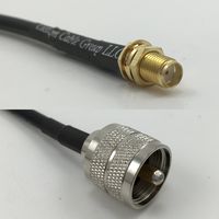 15 feet RFC195 KSR195 SMA FEMALE to PL259 UHF Male Pigtail Jumper RF coaxial cable 50ohm High Quality Quick USA Shipping