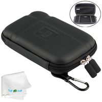 TOPEPOP 5" 5.2 inch Hard Carrying Case Waterproof Storage Bag GPS Pouch GPS Case Compatible with 5 inch Garmin Nuvi 52lm 55lm 2450 2460 2595lmt 2559LMT 2589LMT Tomtom Magellan Roadmate 5045 Black