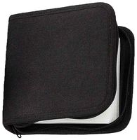 HAWK 6" X 6.25" Black Zipper Case For 36 CDs Or DVDs - CD36