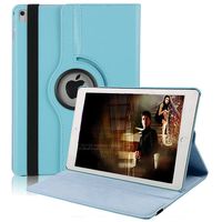 YiMiky 2018 iPad 9.7 Case,360 Degree Rotating Stand Case, Multi-Angle Stand Slim Lightweight Folio Book Style Protective Cover for iPad 9.7 2017/2018,iPad Air/Air 2(Light Blue)