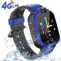 4G Smart Watch for Kids - WiFi GPS Tracker Kids Smartwatch Phone Waterproof Touch Screen Digital Wrist Watch with Call Voice Video Chat Pedometer Fitness Tracker Alarm Clock for Boys Girls (Blue)