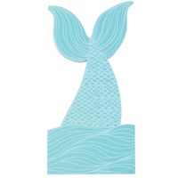 C.R. Gibson Baby Blue Mermaid Tail Notepad Office Supplies, 75 Sheets, 4.5'' W x 8.75'' H