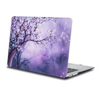 One Micron MacBook Air 11.6" Case, Soft-Touch Smooth Lightweight Macbook Cover for MacBook Air 11 Inch(Model:A1465/A1370)-Purple flowers