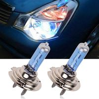 Ecosin Fashion 2pc H7 6000K Xenon Gas Halogen Headlight White Light Lamp Bulbs 100W 12V