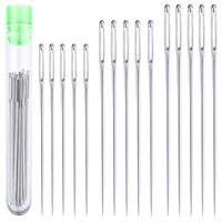 UA Crafts Assorted Large-Eye Hand Sewing Needles - 15 Pcs Big Eye Stitching Needles (2.4", 2.2" and 2")