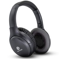 Raycon H100 Active Noise Cancelling Headphones Over Ear Headphones True Wireless Headphones Bluetooth Headphones with mic 30H Playtime Hi-Fi Audio for Travel Work TV PC Phone Black