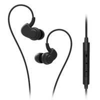 SoundMAGIC PL30+C Active Sport in-Ear Headphones with Microphone and Volume Control (Black)