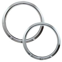 Range Kleen R68GE Style D Chrome Heavy Duty Trim Rings, Set of 2
