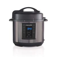 Crock-pot SCCPPC600V1DS 6-Quart Multi-Use Express Crock Programmable Slow Pressure Cooker, Black Stainless, 6QT