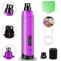 rokeye Dog Nail Grinder,Pet Nail Grinder,2 Speeds Electric Dog Nail Trimmer,Low Noise Rechargeable Dog Nail Clipper Painless Paws Grooming & Smoothing for Small Medium Large Dogs/Cats/Animals