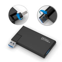 AVLT-Power 4-Port Ultra-Slim Rotatable USB 3.0 Hub - Black (AVLT-HB05)
