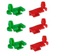Dependable Direct (3 Pair) Left and Right Tailgate Handle Rod Clips for 1999-2007 GMC Silverado, Sierra, Chevy - OEM#: 88981030, 88981031