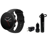 Polar Vantage M Advanced Multisport GPS Watch and Wearable4U Ultimate Power Pack Bundle (M/L (140-210mm Wrist), Black)