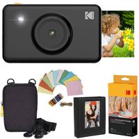 Kodak Mini Shot Instant Camera (Black) Deluxe Bundle + Paper (20 Sheets) + Deluxe Case + Photo Album + Hanging Frames