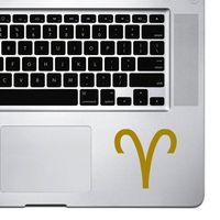 StickAny Palm Series Aries Sticker for MacBook Pro, Chromebook, and Laptops (Gold)