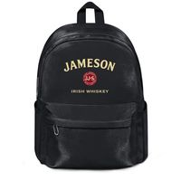 Sansalsk2 Mens/Womens Travel Outdoor School Backpack Jameson-Irish-Whiskey-Cream-Black Cute Laptop Backpack Spacious Nylon Gear Bag