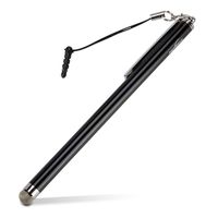 Getac F110 Stylus Pen, BoxWave [EverTouch Slimline Capacitive Stylus] Slim Barrel Capacitive Stylus with FiberMesh Tip for Getac F110 - Jet Black