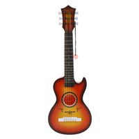 Happy Tune 6 String Acoustic Guitar Toy for Kids with Vibrant Sounds and Tunable Strings (Cherry Sunburst)