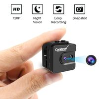 Mini Cube Security Camera, Conbrov HD16 Spy Cam, World's Smallest Portable 720P Video Recorder Camera Nanny Cam with Night Vision and Snapshot Function for Indoor Outdoor Use