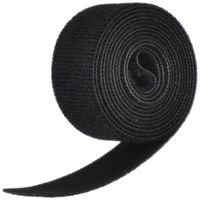VELCRO Brand ONE-WRAP Tape 1" x 5' Roll, Black