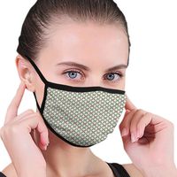 Ghhpws Green And Purple Flowers Women & Men Reusable Earloop Half Face Mouth Mask For Pollen Smog Dust