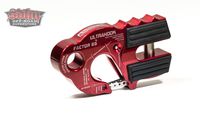 Factor 55 UltraHook Winch Hook with Shackle Mount - Red