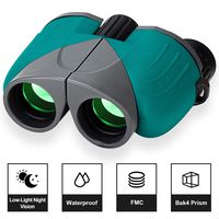 Compact Binoculars for Adults, UncleHu 12x25 Small Kids Binoculars with High Resolution Waterproof for Bird Watching, Hunting, Travel - Birthday Present for Family, Outdoor Gift for Children (Blue)