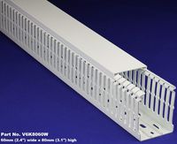 10 Sets of 2"x3"x2m White High Density Premium Quality Wiring Ducts and Covers - UL/CE/CSA Listed