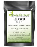 Folic Acid - Vitamin B9 Powder (97-102 USP Folic Acid), 10 kg