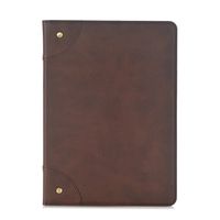 Jennyfly Galaxy Tab S 8.4 Case Retro SM-T700 Premium PU Leather Folio Hand Free Stand Case Smart Cover Screen Protector with Card Slot for Samsung Galaxy Tab S 8.4- Dark Brown