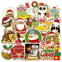 Gaekce 52-Pcs Christmas Stickers Decals,Cute Waterproof Christmas Stickers for Christmas Decoration,Holiday Celebration Stickers,Window Clings Decals,Party Supplies, Water Bottle,Phone,Hydro Flask