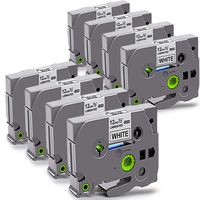 Replace for TZ Tape 12mm, Compatible with Brother P Touch Label Maker Laminated White Replacement for Brother Tape TZ TZe 231 for Label Maker PT-D200, PT-D210, PT-D400, 26.2 Feet Roll 8-Pack