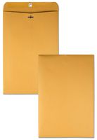 Quality Park 10" x 15" Clasp Envelopes, Brown Kraft, Gummed Flap, 100/Box (QUA37798)