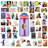 ONE Punch-Man Waterproof Laptop Stickers Waterproof Skateboard Snowboard Car Bicycle Luggage Decal 50pcs Pack (ONE Punch-Man)