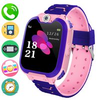 Kids Music Smart Watch Phone for Student, Smartwatch [SD Card Included] 1.54 inch Touch Screen Watches 2 way Calls with Alarm Clock Camrea Game Calculator for 3-12 Years Old Boys Girls Birthday Gift